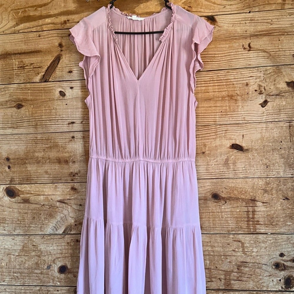 Grade & Gather Tiered Cinched Dress